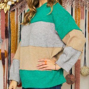 ROUND NECK LONG SLEEVE SWEATER